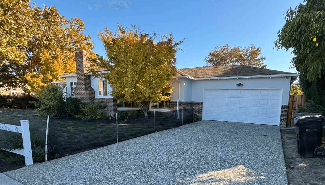 Exterior view of the Forest Avenue property in Santa Clara California